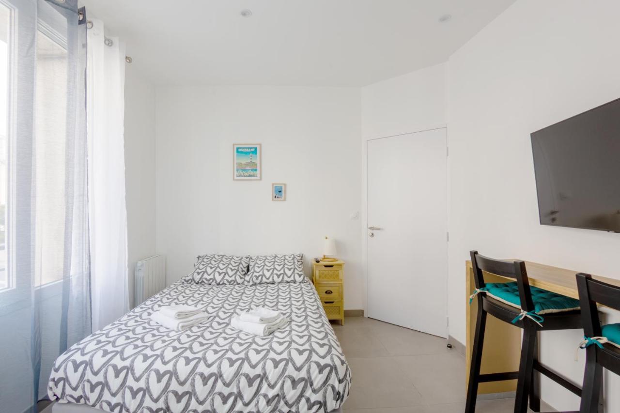 Ferienwohnung Studio Hyper Centre Proche Tramway Chaleureux Et Cocooning Brest Exterior foto